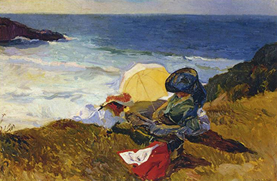 Setting Sun in Biarritz Joaquin Sorolla